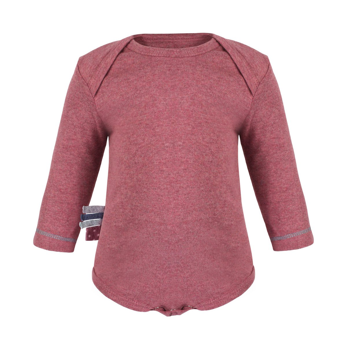 OrganicEra Baby Langarmbody Bordeaux | GOTS-zertifizierte Bio-Baumwolle