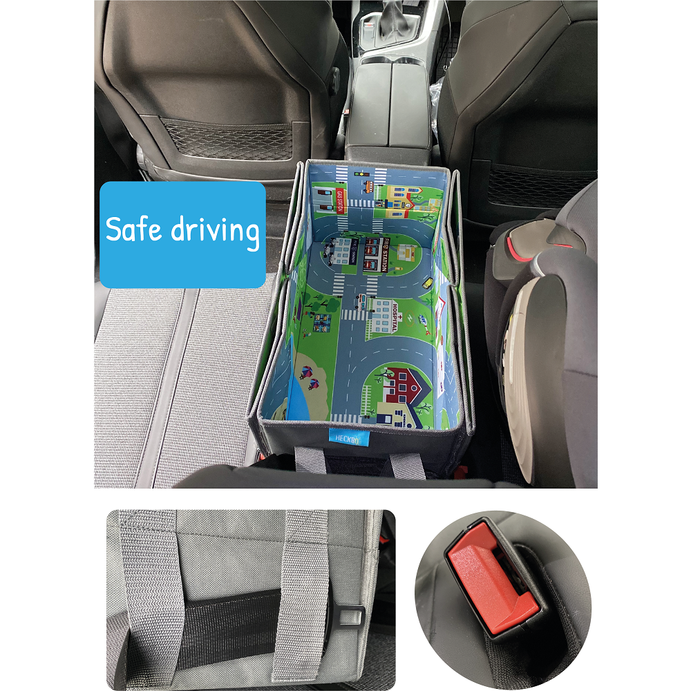 4-in-1 Auto Organizer & Spielteppich Stadt