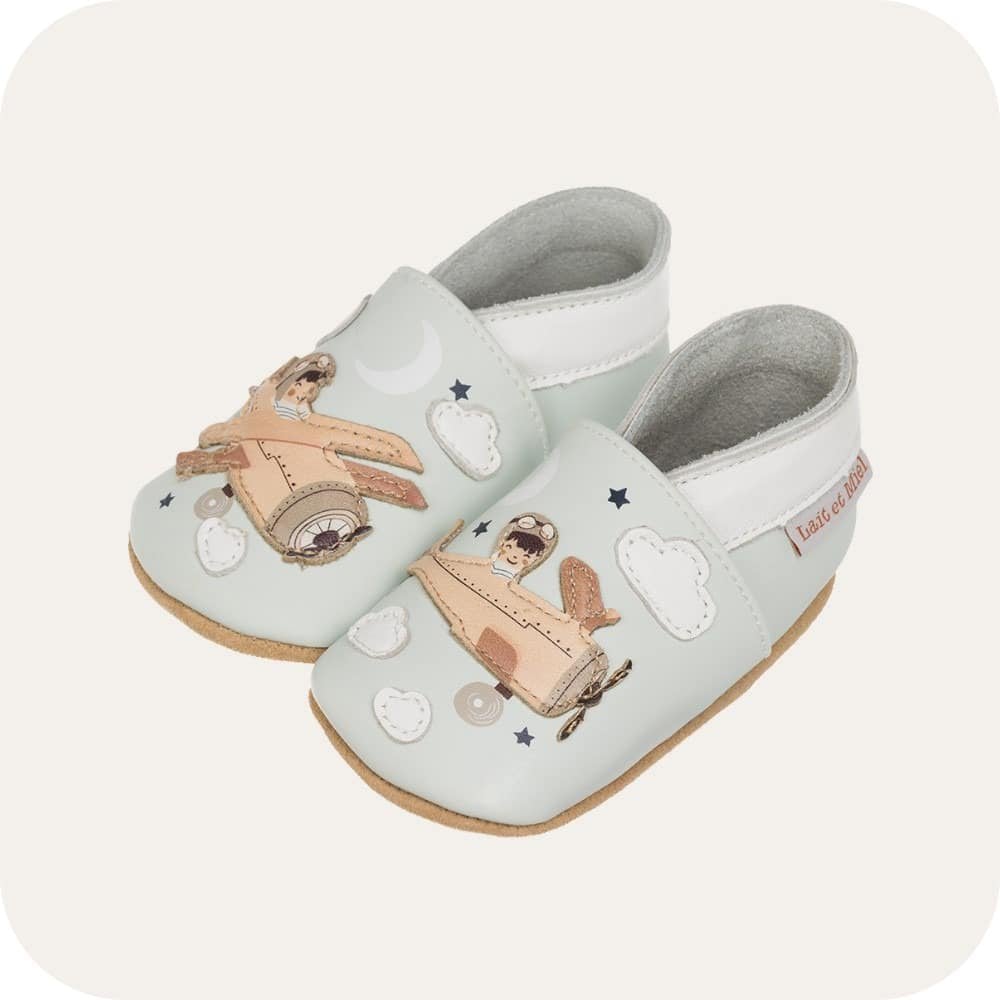 Lauflernschuhe „Aviator“ – Weiche Wildlederschuhe für kleine Piloten