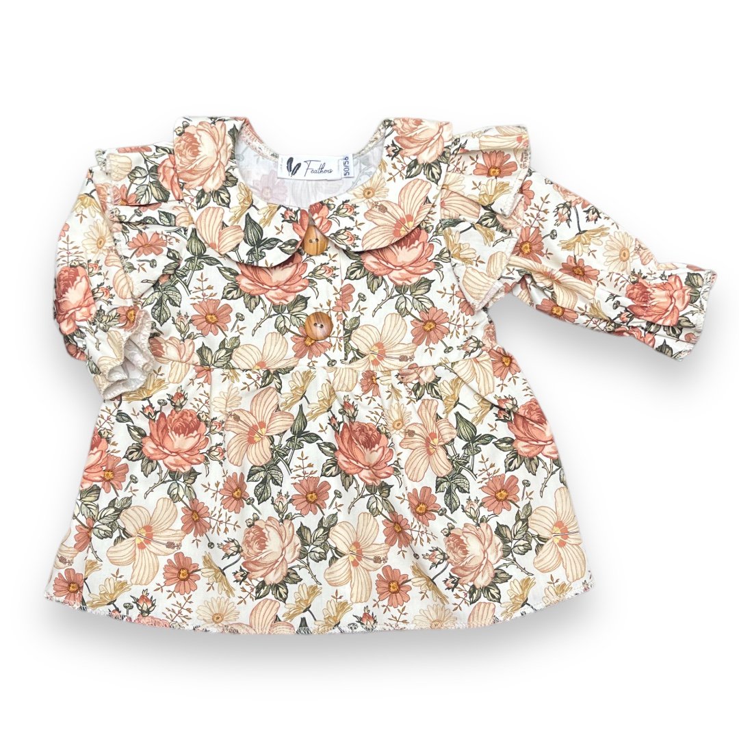 Bluse "Englischer Garten" – Zarte Eleganz für kleine Lieblingsmenschen