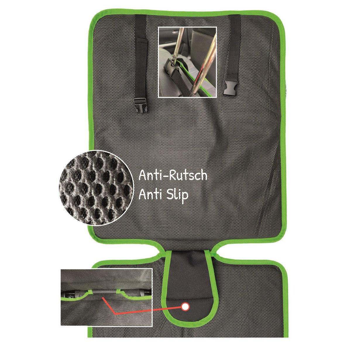 Kindersitzunterlage & Auto-Organizer Autobuddy mit Waldtiermotiv
