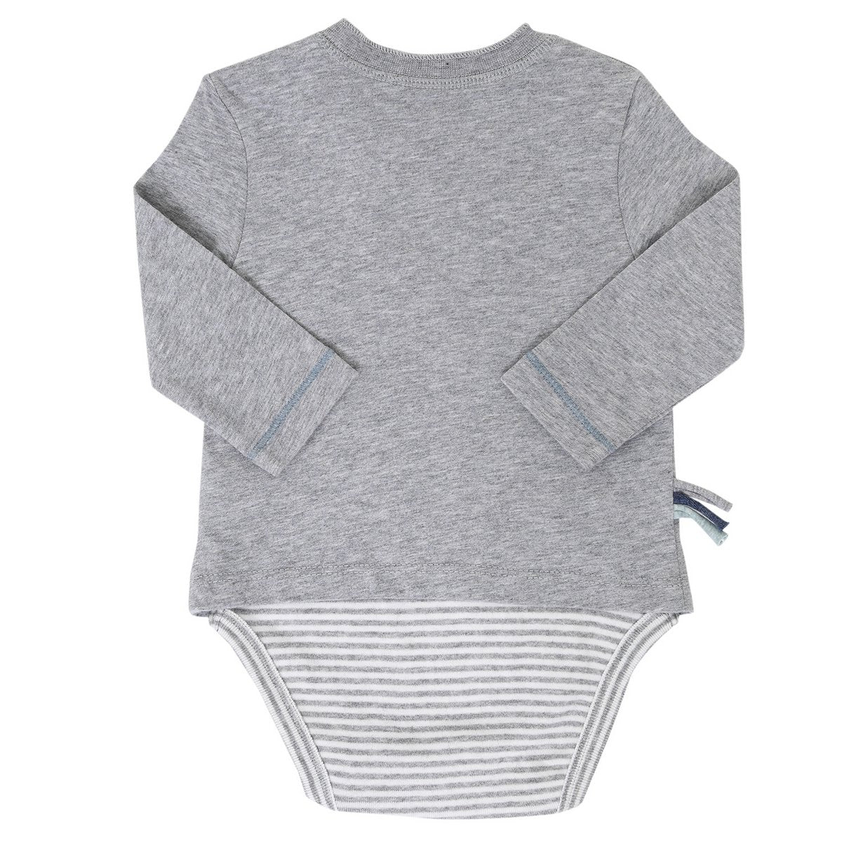 OrganicEra Organic Baby L/S T-Shirt-Body, Grau