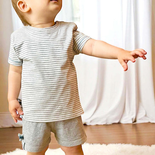OrganicEra Bio-Baby-Shorts Grau