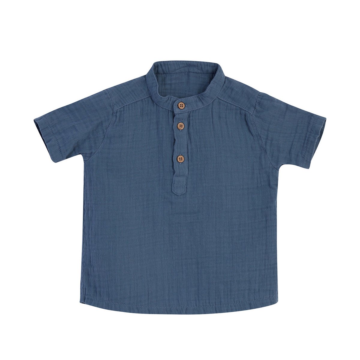 OrganicEra organic muslin shirt, indigo