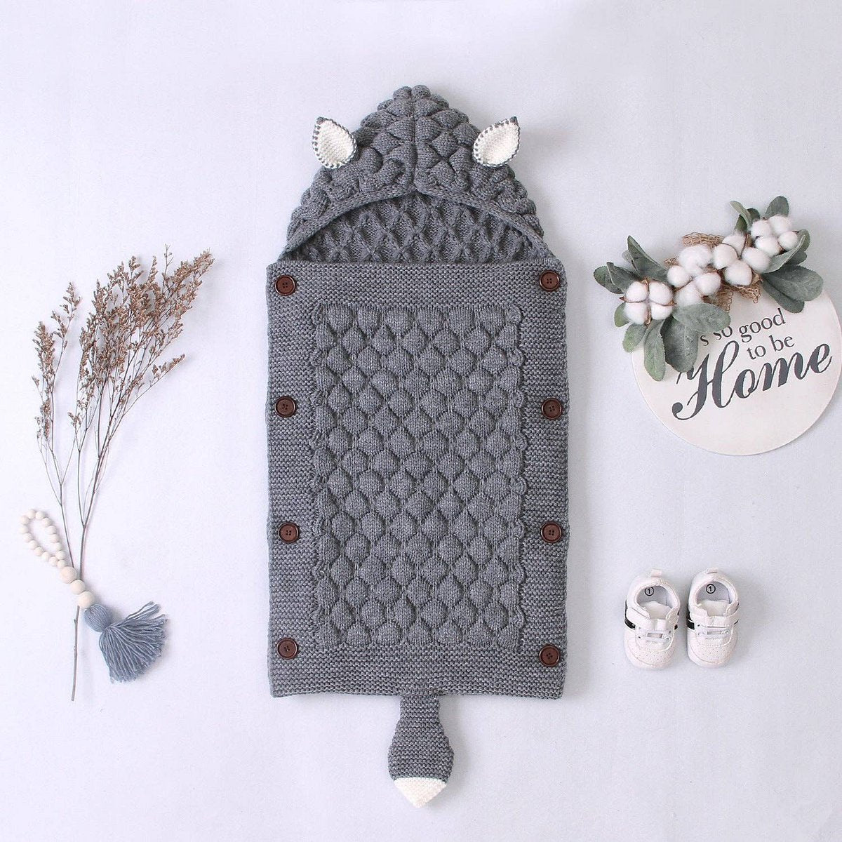 Annie & Charles® gestrickter Schlafsack - Wärme, Komfort und Stil vereint