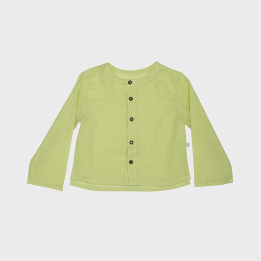 Leichtes Bio-Hanf-Babyshirt – Apfelgrün