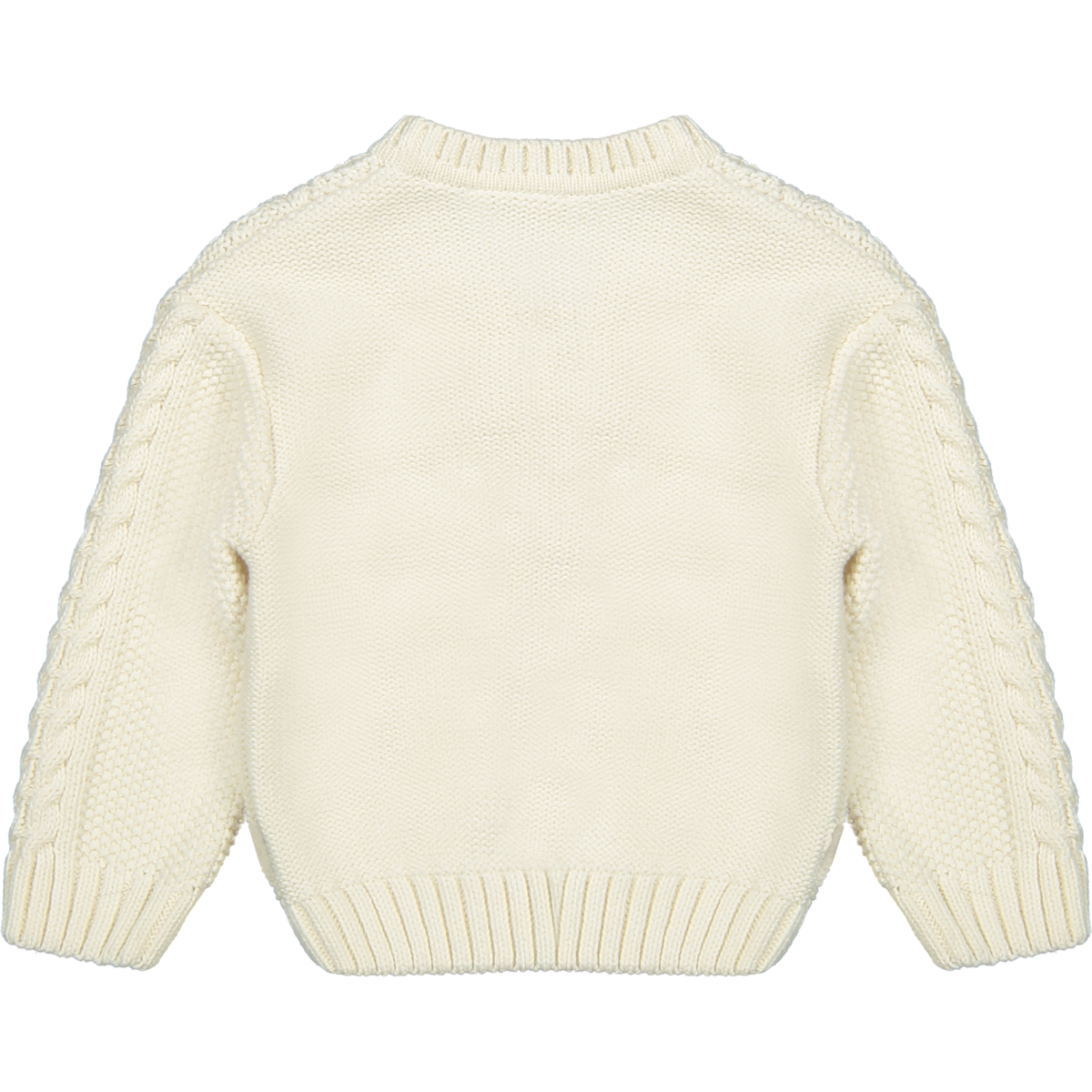 Knitted cable vest | Cream