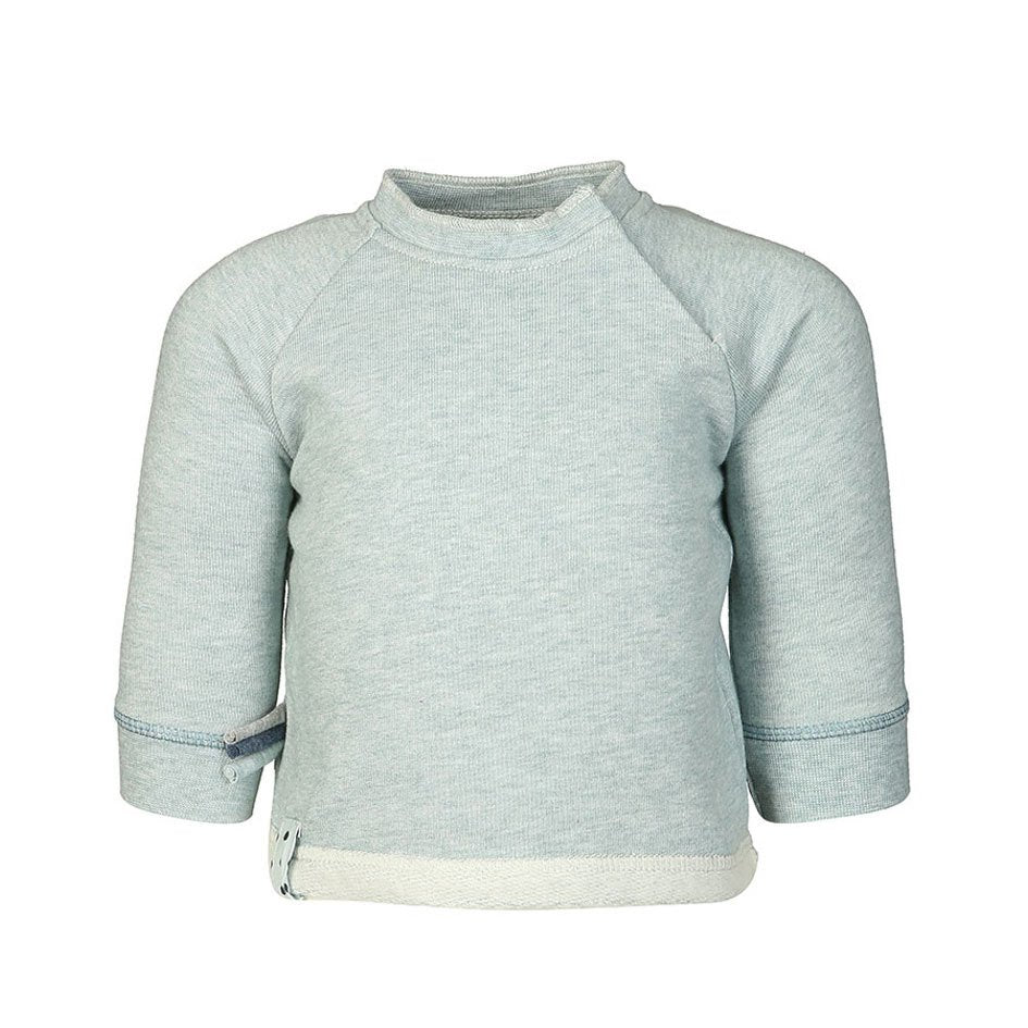 OrganicEra organic baby sweatshirt, aqua
