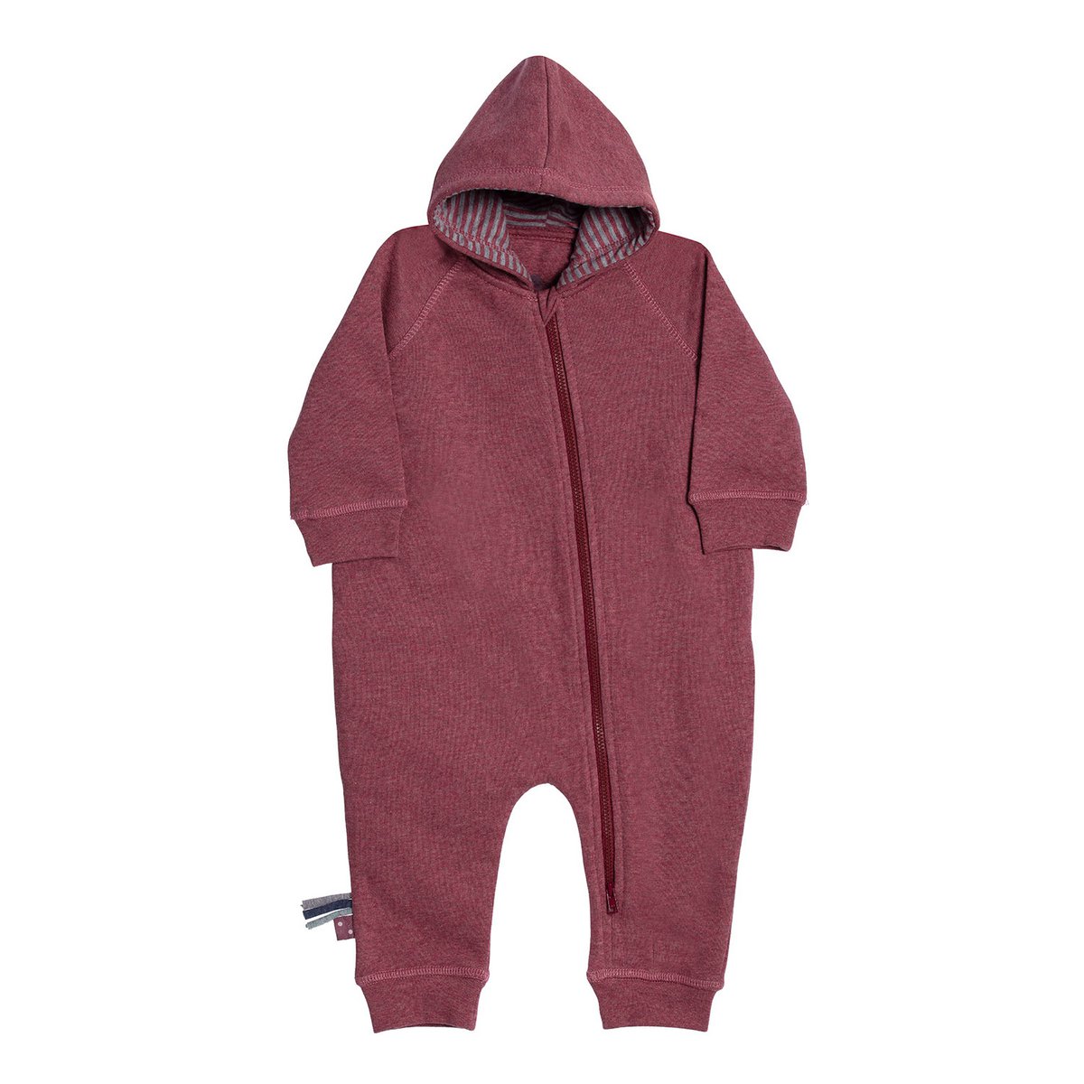 OrganicEra Organic Baby Overall with Zipper, Bordeaux