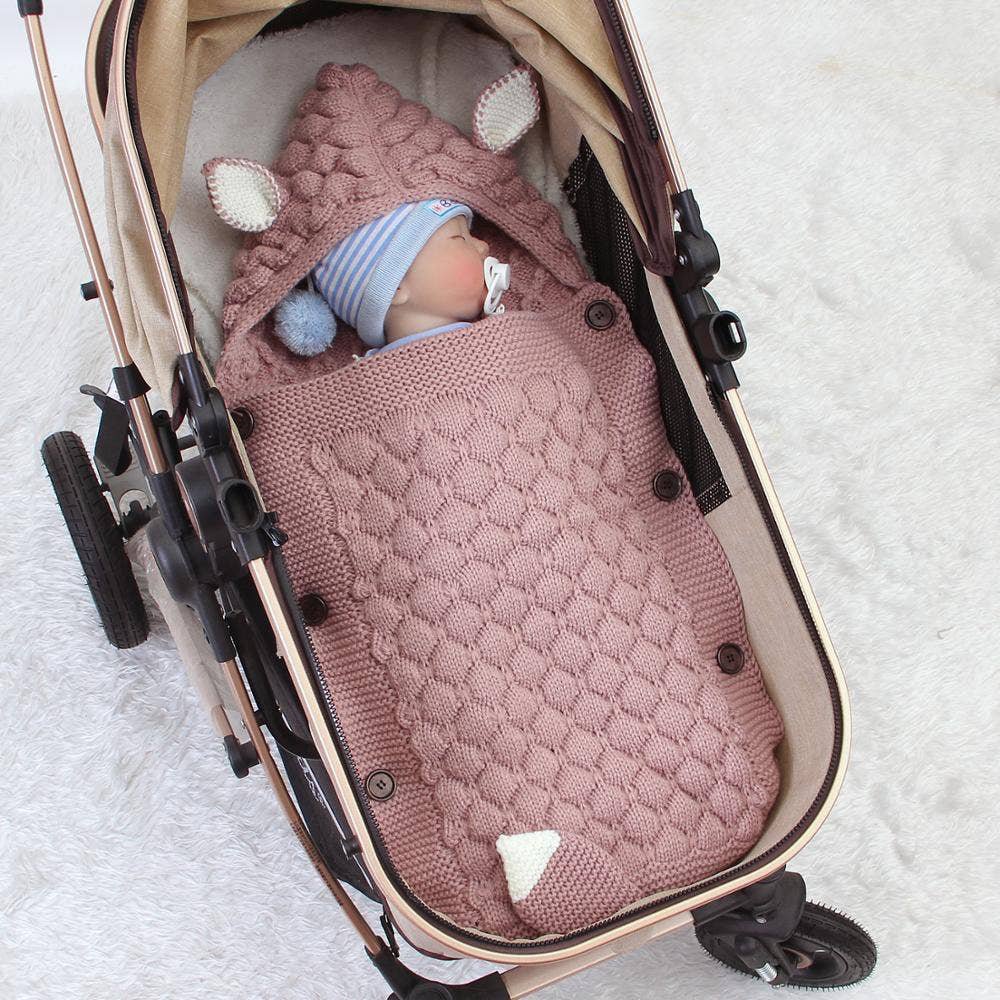 Annie & Charles® gestrickter Schlafsack - Wärme, Komfort und Stil vereint