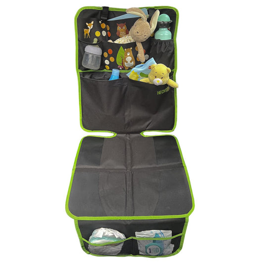 Kindersitzunterlage & Auto-Organizer Autobuddy mit Waldtiermotiv