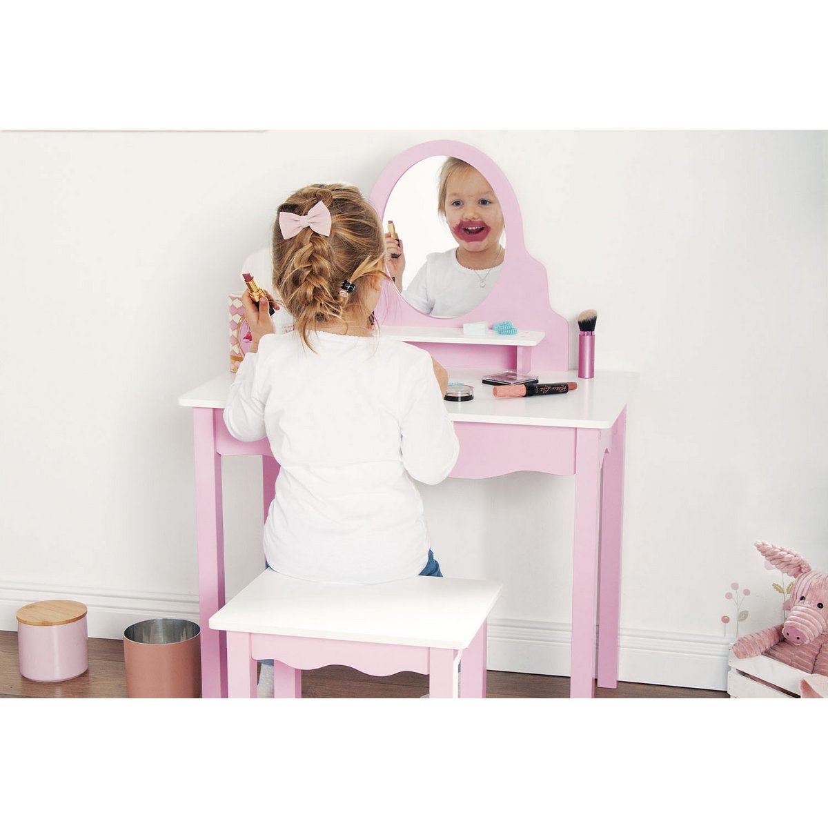 Kinder Schminktisch „Jasmin“ – Stilvoller Spielspaß für kleine Prinzessinnen