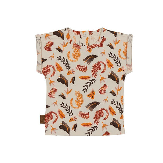 Dschungel-T-Shirt mit Print für Babys | Frogs and Dogs | Cremefarben