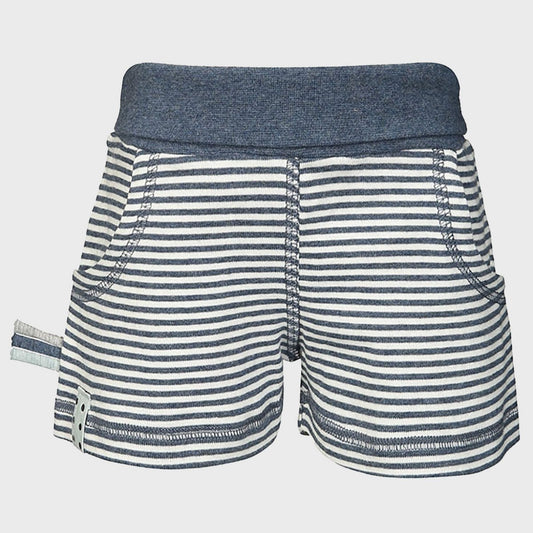 OrganicEra Bio-Baby-Shorts, Indigo gestreift