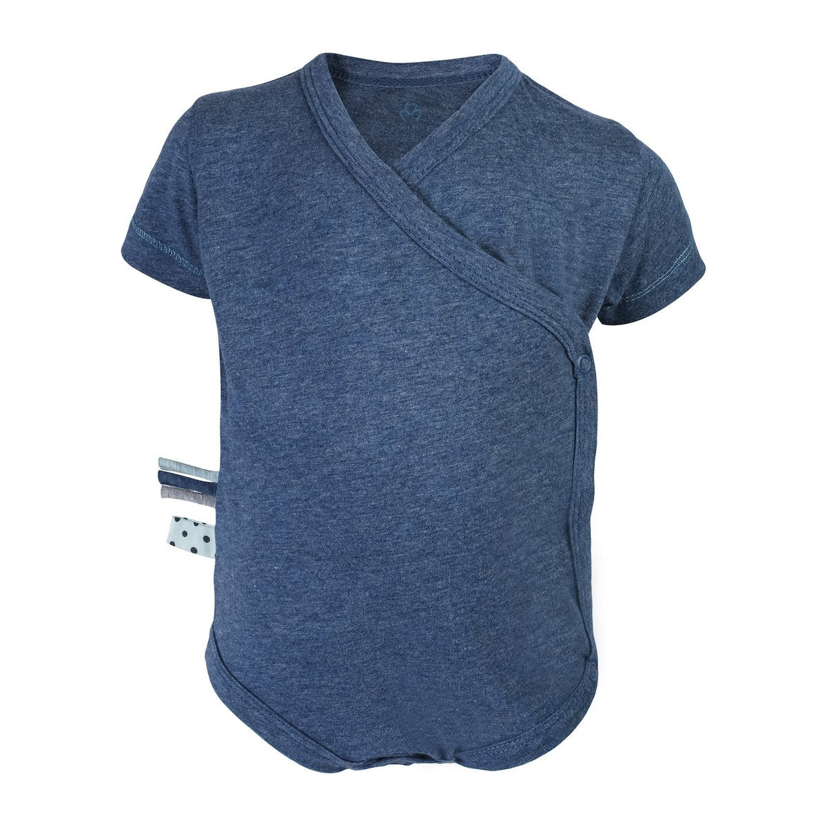 Bio-Kimono-Body für Babys in Indigo | OrganicEra