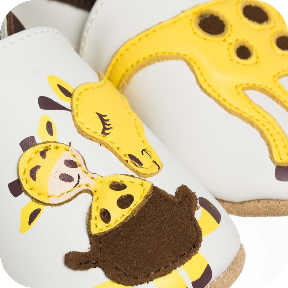 Lauflernschuhe „Giraffe“ – Weiche Wildlederschuhe für erste Schritte