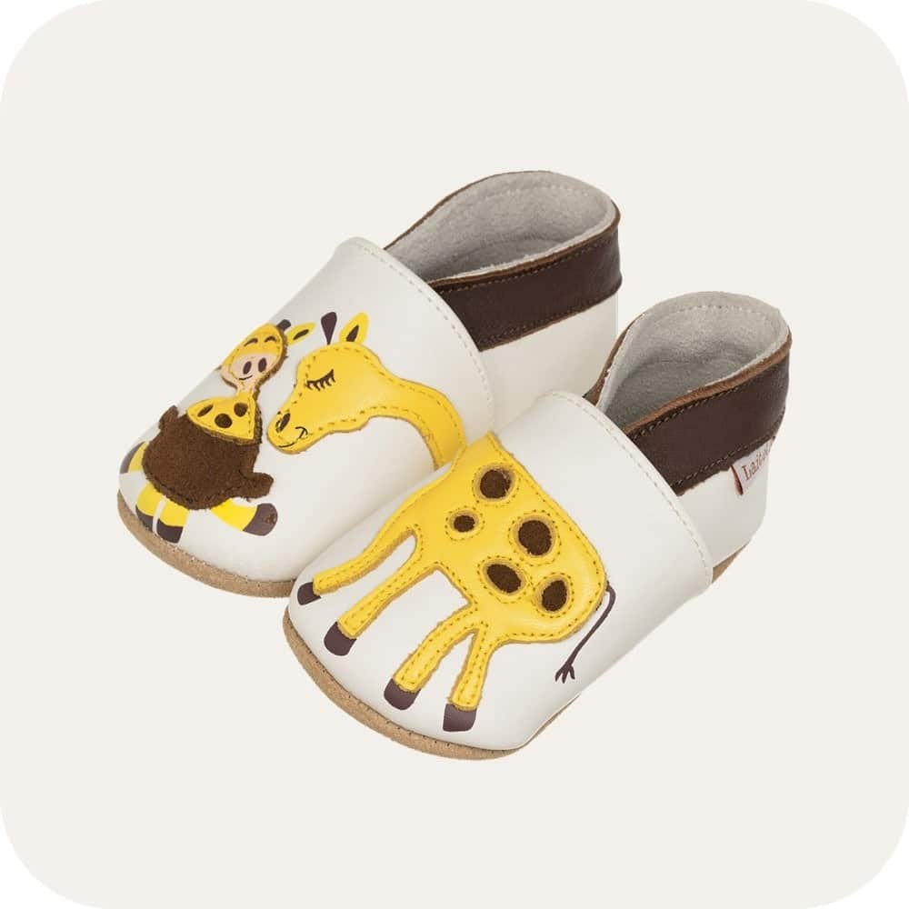 Lauflernschuhe „Giraffe“ – Weiche Wildlederschuhe für erste Schritte