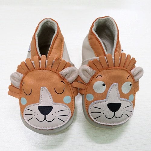 Babyhausschuhe "Lionceau" aus Leder – Wild & wunderbar weich
