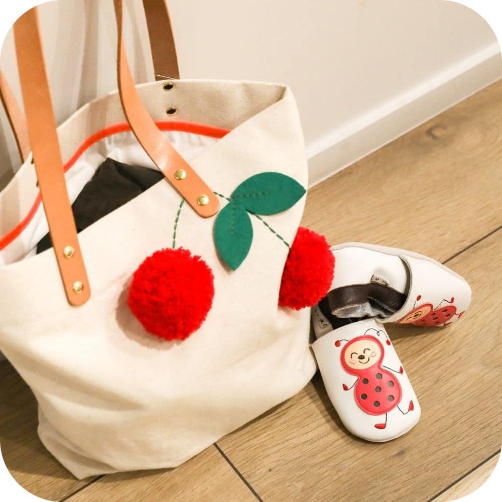 Lauflernschuhe Mademoiselle Coccinelle aus Wildleder